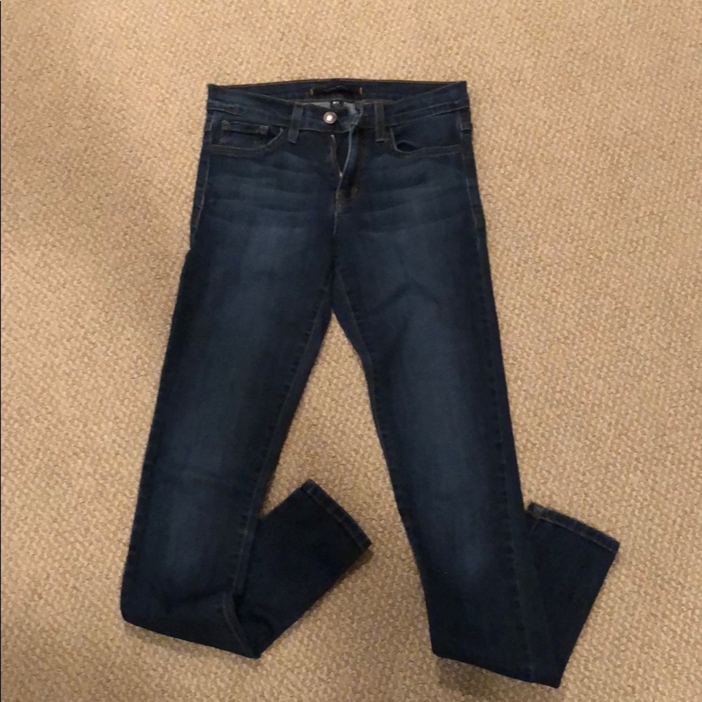 Dark wash flying monkey skinny jeans